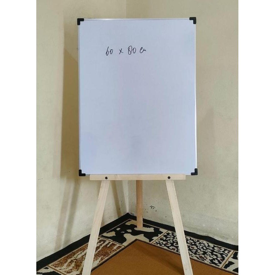 

Whiteboard Standing 120Cm Vertikalpapan Tulis White Board Penyanggapolos Tidak Di Cat