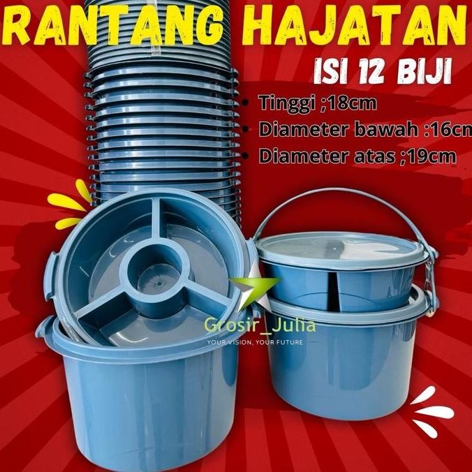 JH8 (Isi 12biji) Rantang Hajatan 2 susun Piknik Idola Tasyakuran Berkatan Serbaguna Tempat Lauk Kitc
