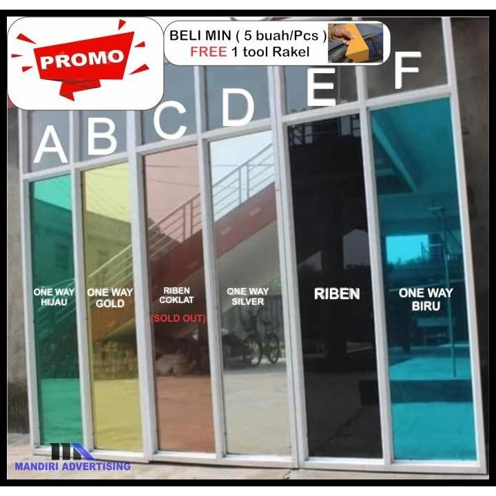 Terbaru Kaca Film Silver / Kaca Film Oneway / Kaca Film Sparta High Quality