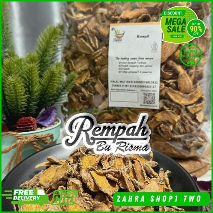 

KUNYIT KUNING KERING 100 GRAM - KUNIR RAJANG KERING BEST PRODUCT