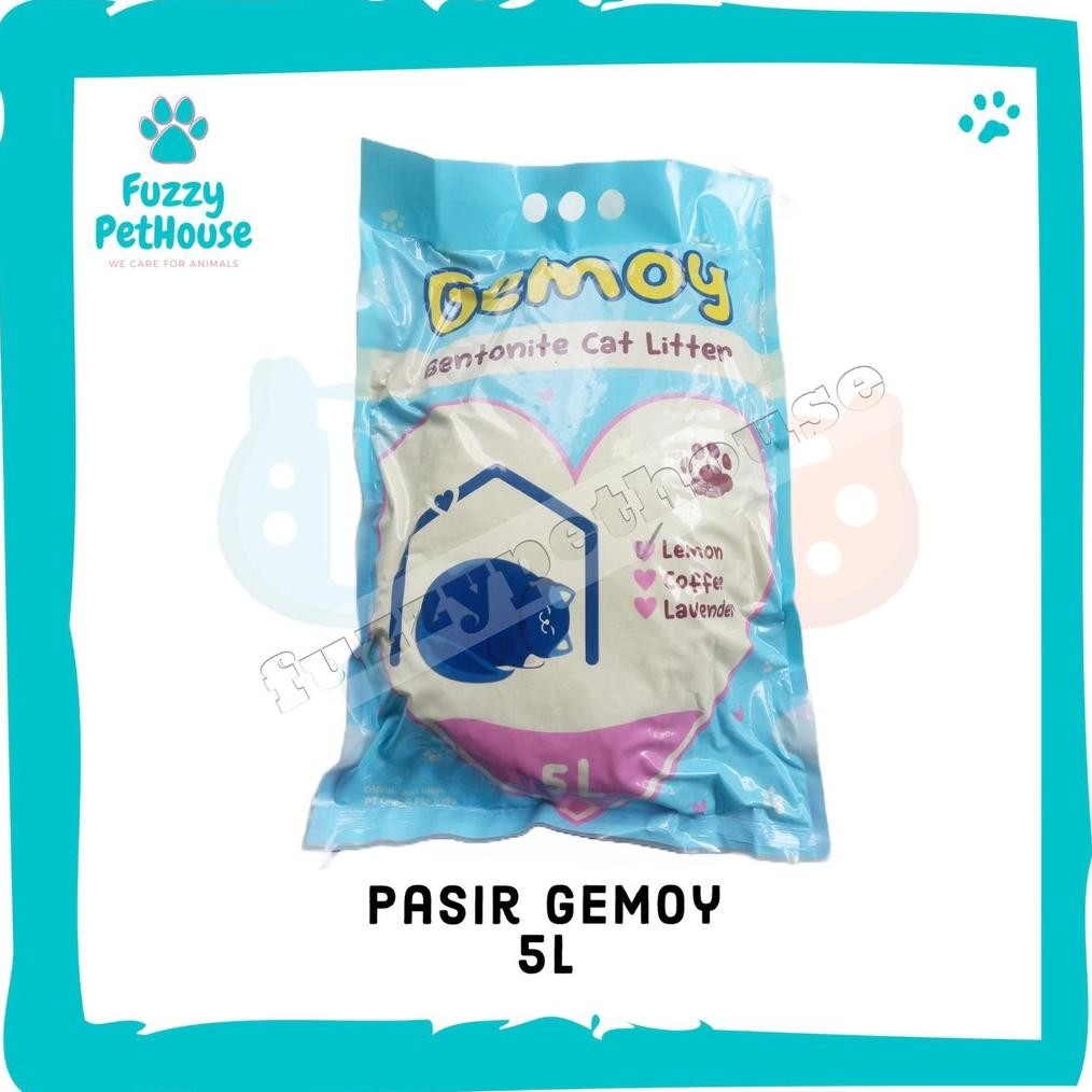 Pasir Gemoy Pasir Kucing Pasir Gumpal Bentonite Wangi 5L ZV