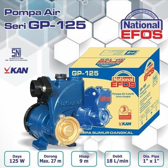 NEW pompa air sumur dangkal national efos gp125