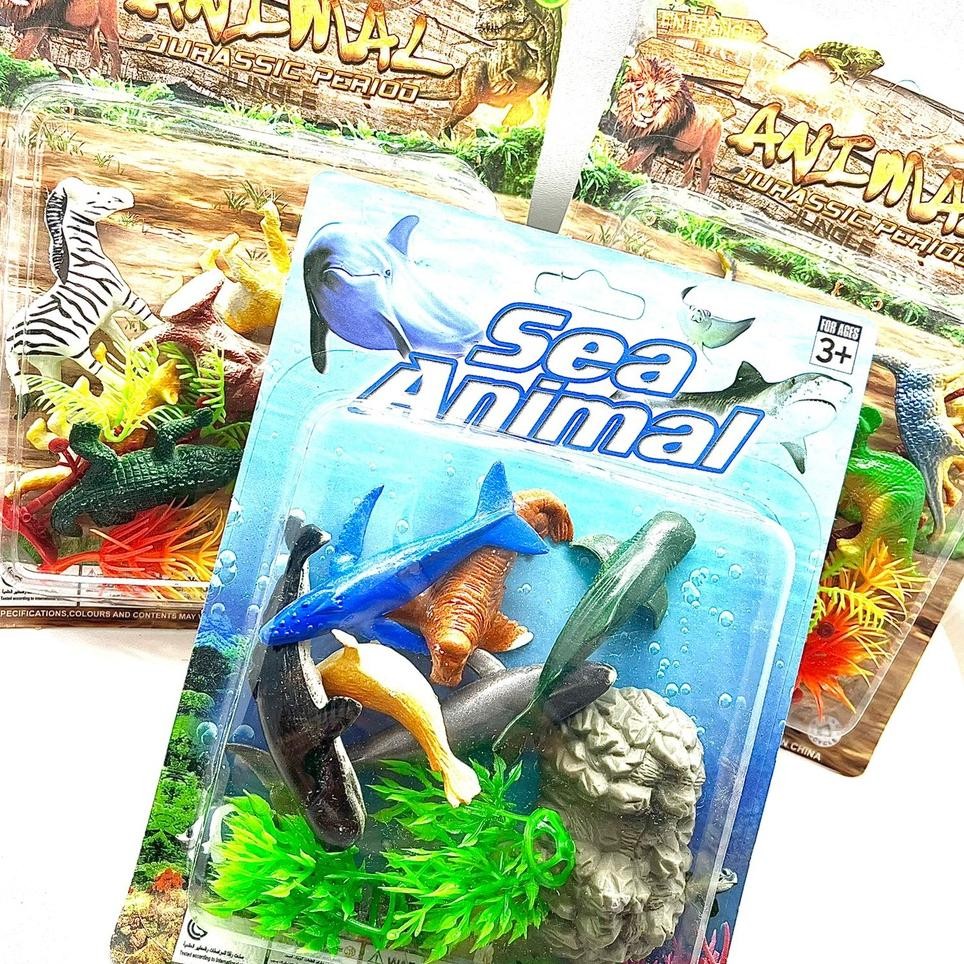 Mainan Miniatur Dinosaurus Dino Jurastic Ikan Laut Mainan Edukasi Karet