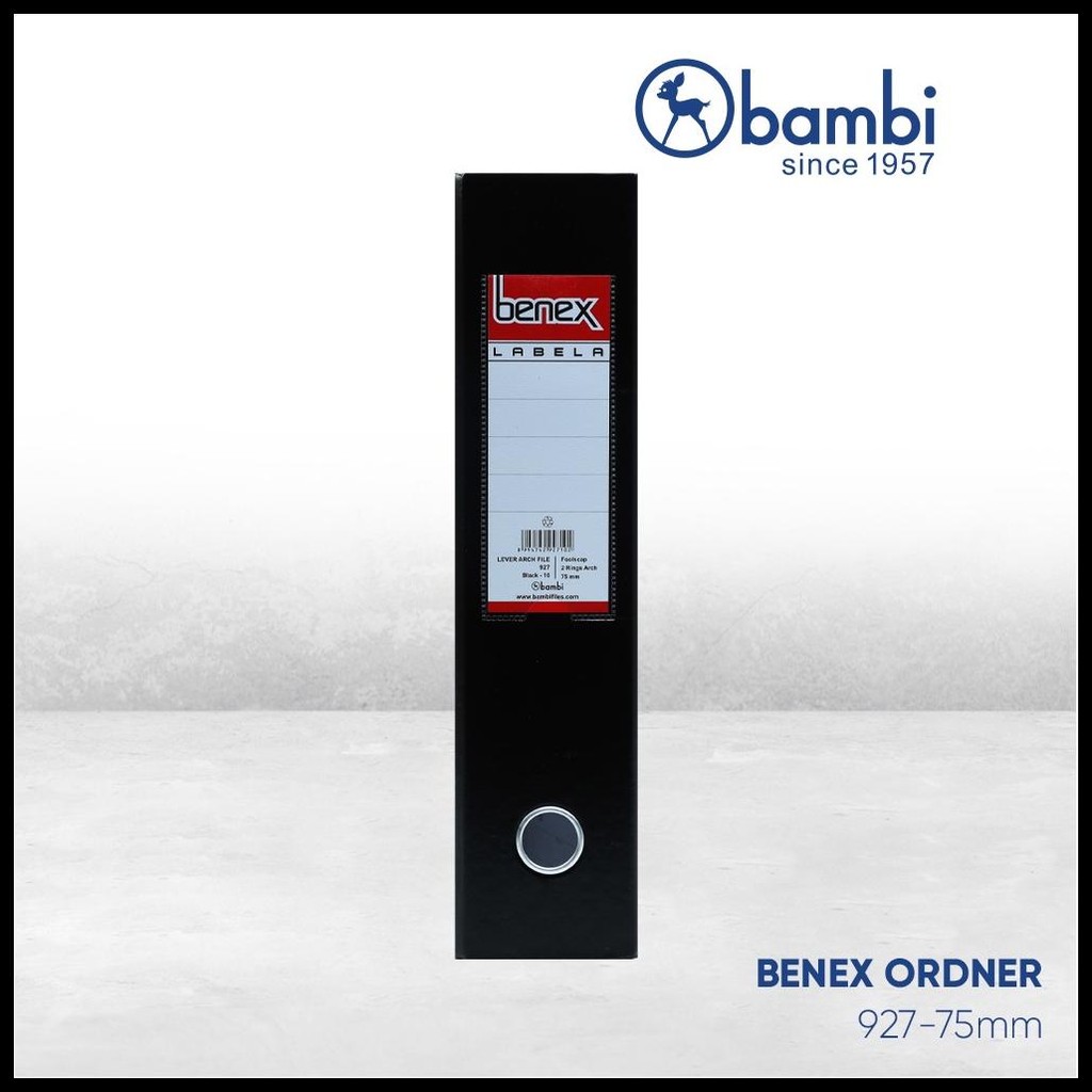

BENEX LABELA 927 ORDNER FOLIO LEVER ARCH FILE ODNER F4 HITAM