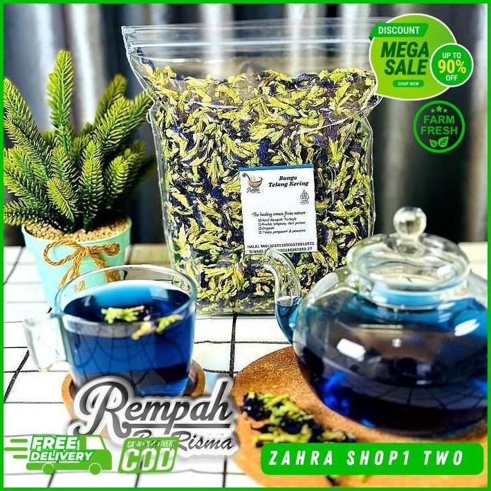 

BUNGA TELANG KERING BERAT PRODUK 1 KG - TEH TELANG KUALITAS PRODUK TERBAIK