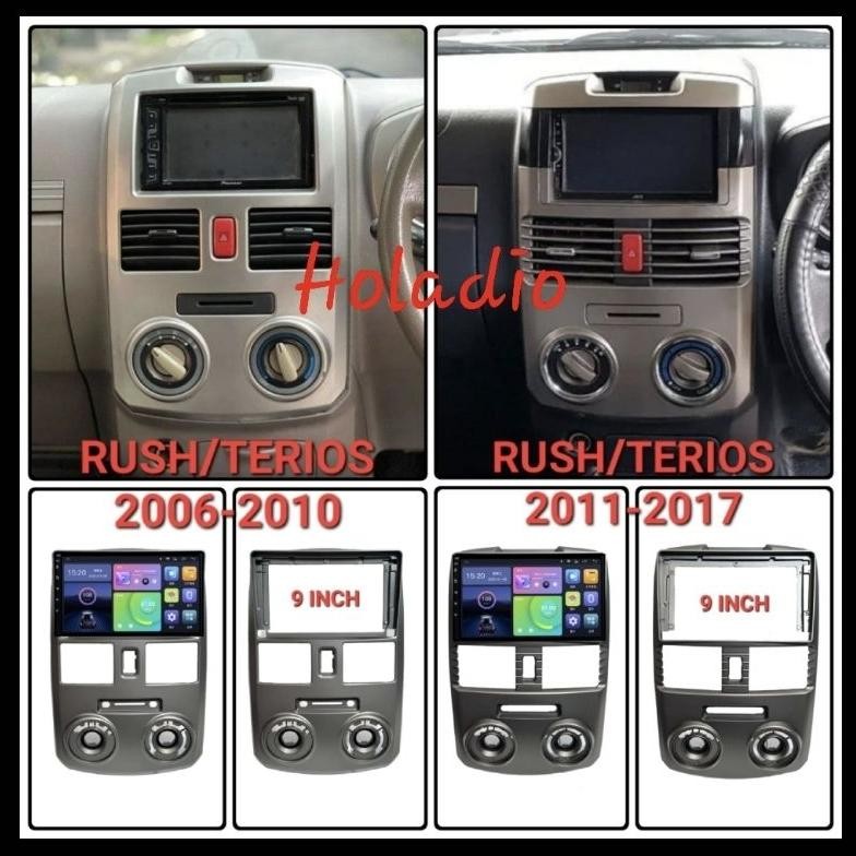 Frame Head Unit Android 9" RUSH / TERIOS 2006 - 2017
