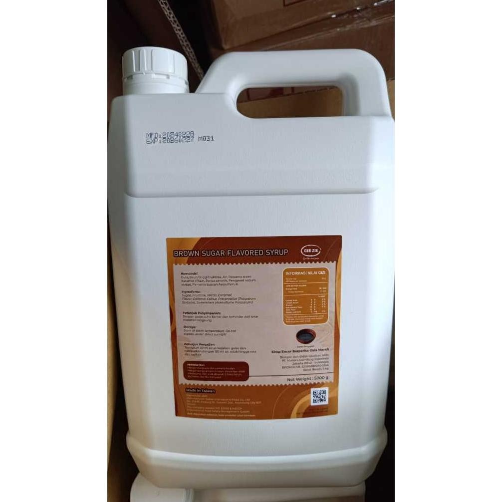 

comefood brown sugar 5kg / Come Food Syrup Siganture Taiwan / mixue bahan brown sugar jelly SV