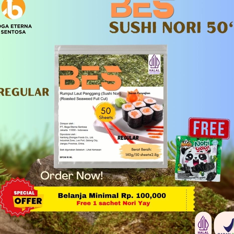 

Sushi N Regular Bes Rumput Laut Untuk Sushi Gimbap Halal