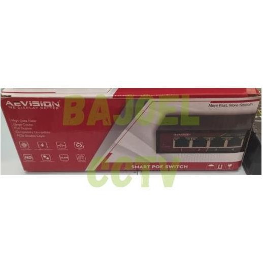Switch Hub Poe Aevision 8 Port + 2 Uplink New Stok