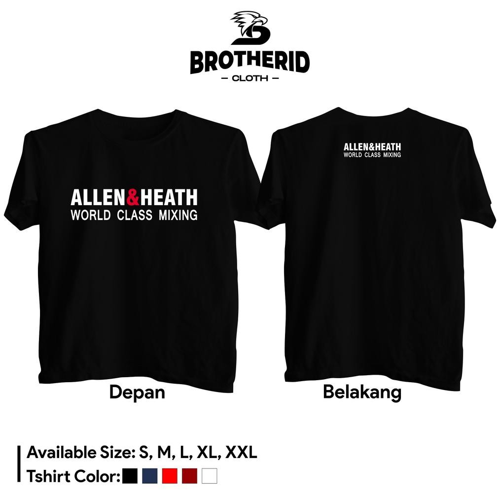 Promo Kaos Allen & Heath Mixer Audio Baju Operator Sound System Original