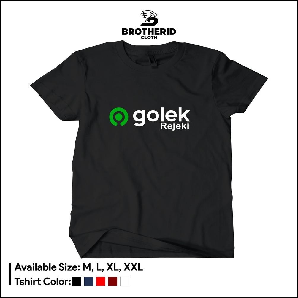 Promo Kaos Plesetan Golek Rejeki Baju Tulisan Jawa Logo Brand Unik Lucu Distro Combed 30S