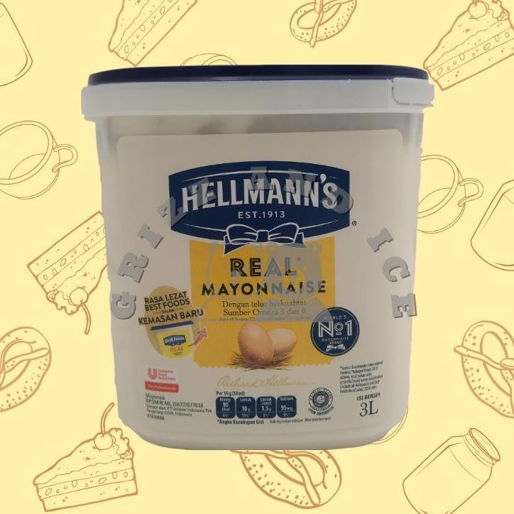 

Hellmanns Real Mayonnaise 3L Hellmanns Real Mayo Hellmans Real Mayo 3L