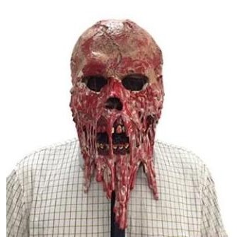 Sale Topeng Seram Hantu Zombie Tengkorak Daging Meleleh Latex Halloween