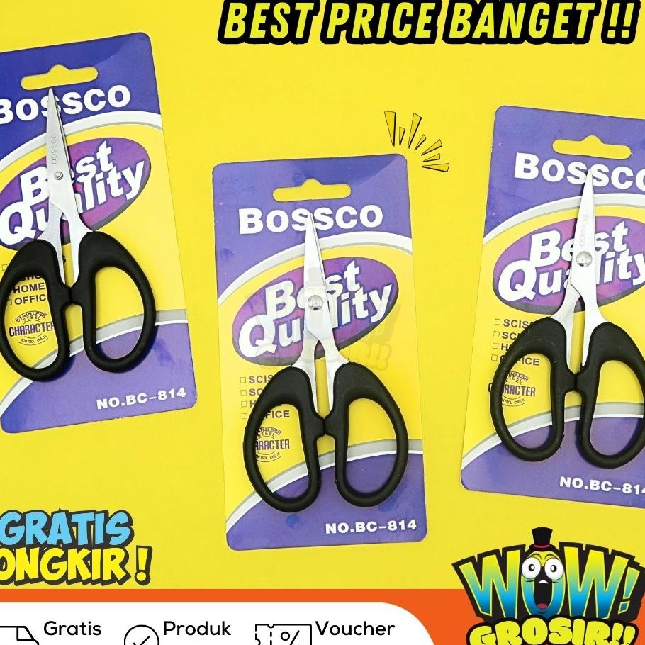 

1 Box Isi 12 Gunting Scissors Bossco 4 Inch6 Inch8 Inch Bc814816818