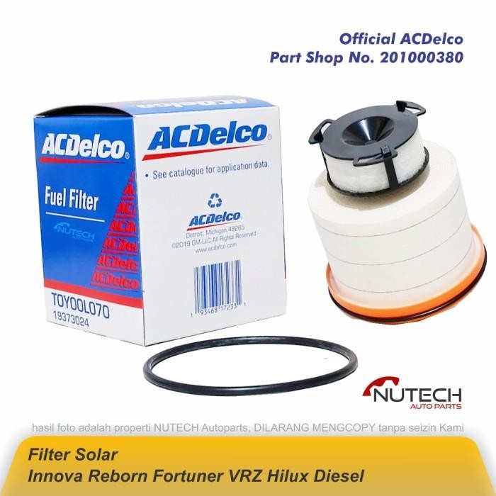 FUEL FILTER SOLAR INNOVA REBORN FORTUNER VRZ HILUX DIESEL ACDELCO ORI