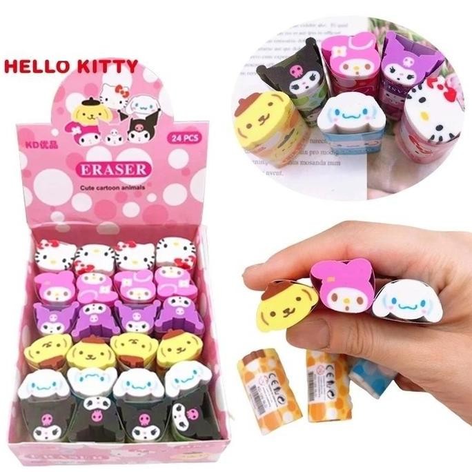 

CR - Penghapus Karet Karakter Kepala Sanrio Kuromi Chinamorol My Melody TERLARIS