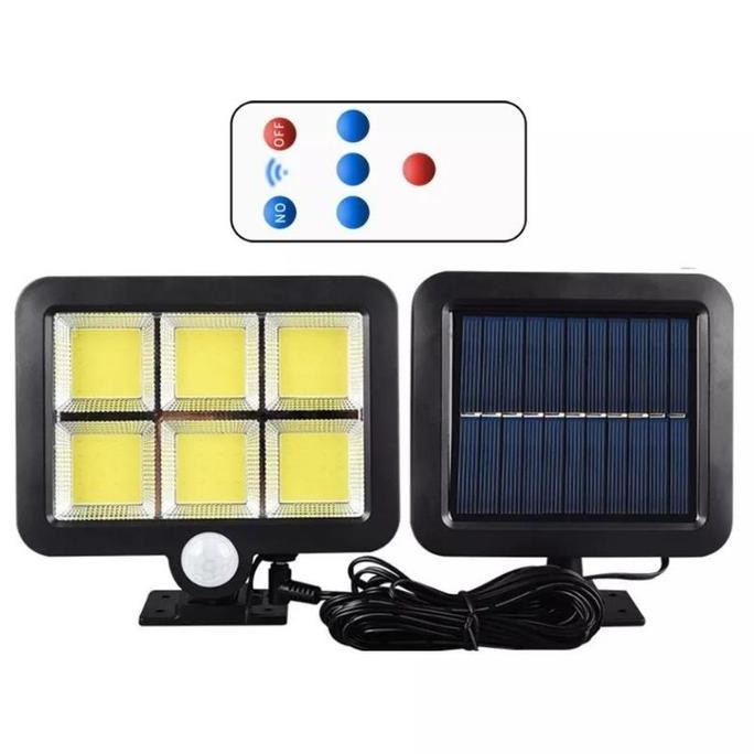 ready LAMPU TENAGA SURYA 6 LED LAMPU TEMBAK TENAGA MATAHARI SOROT SOLAR