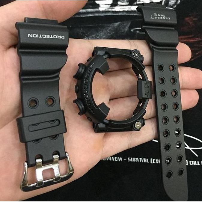 new  Band dan Bezel BNB Casio Gshock DW 8200BK Frogman Original