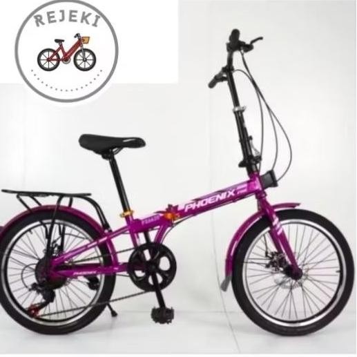 SEPEDA LIPAT 20 PHOENIX STAR 7 SPEED REM CAKRAM