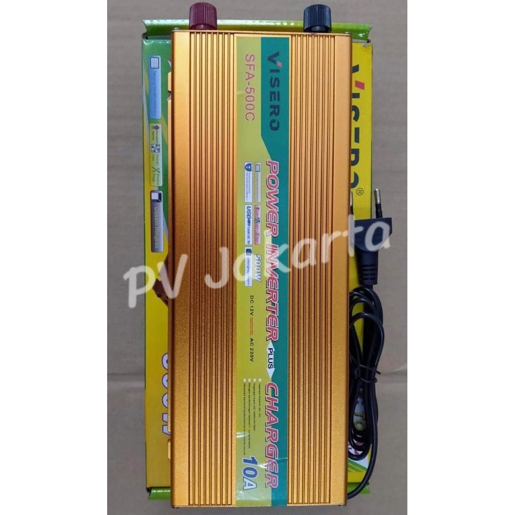 ready Power Inverter Visero 500W Plus Charger 10A SFA-500C 500 Watt Inverter