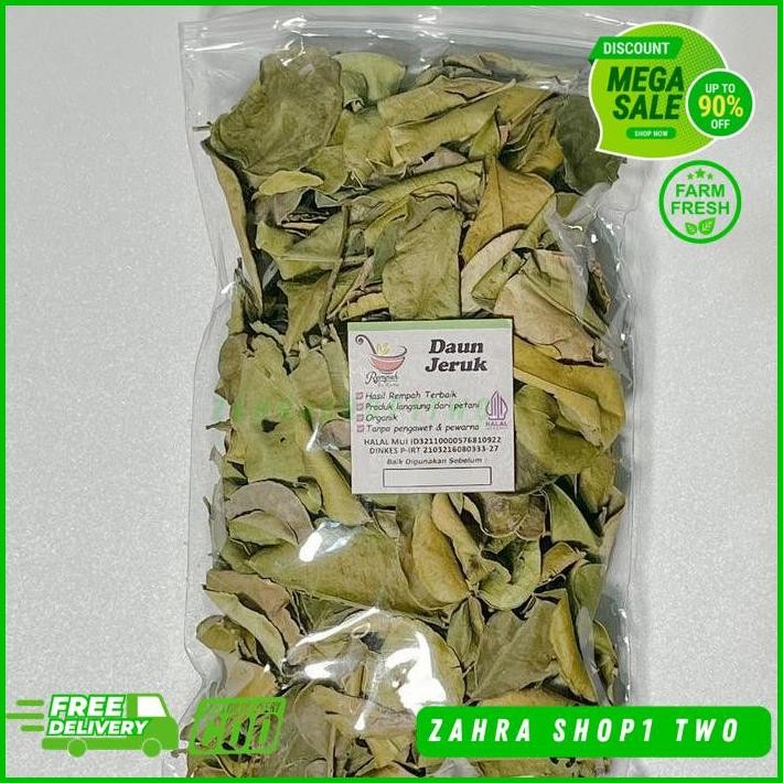 

DAUN JERUK KERING BERAT 25GRAM - REMPAH BU RISMA TERJAMIN BEST
