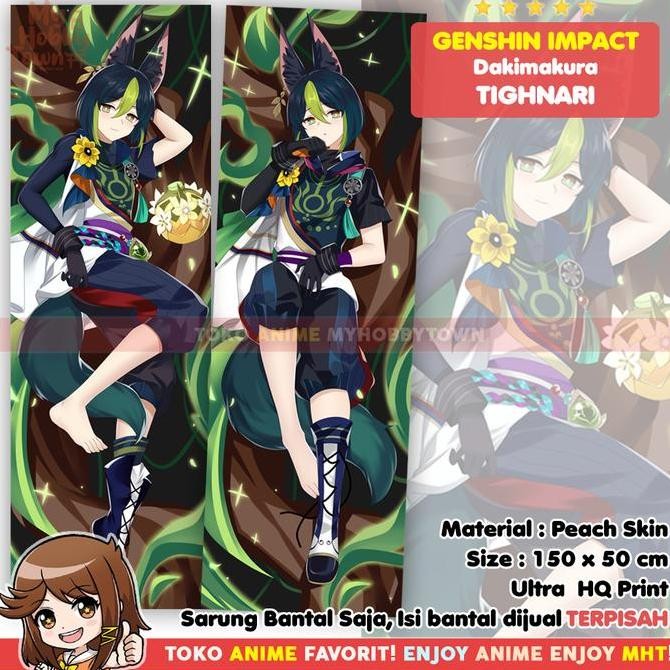 Sarung Bantal Anime Dakimakura Genshin Impact : Thnari