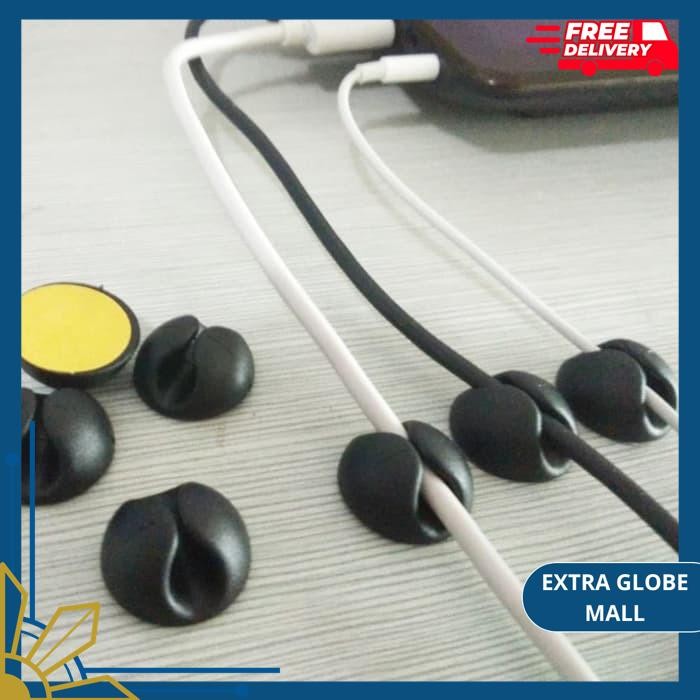 

KLIP PERAPIH KABEL CHARGER USB MANAGEMENT CABLE CLIP HOLDER ORGANIZER BEST SELLER !!