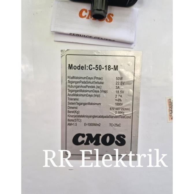Solar Panel / Solar Cell / Panel Surya CMOS 50wp Monocrystalline 50 Wp Mono