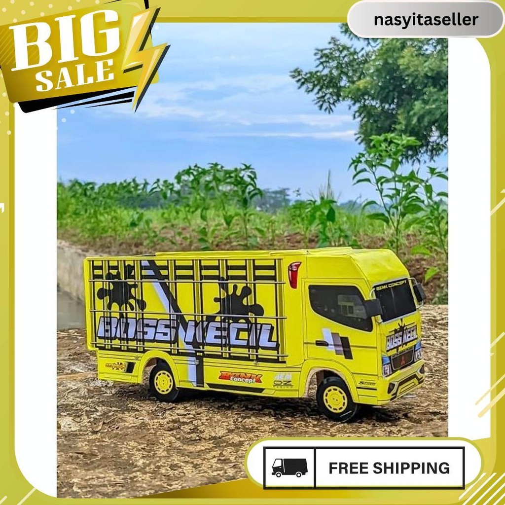 Mainan Anak/Miniatur Truk/Truk Oleng/Miniatur Truk Oleng Termurah/Miniatur Truk Variasi Lampu/Miniat