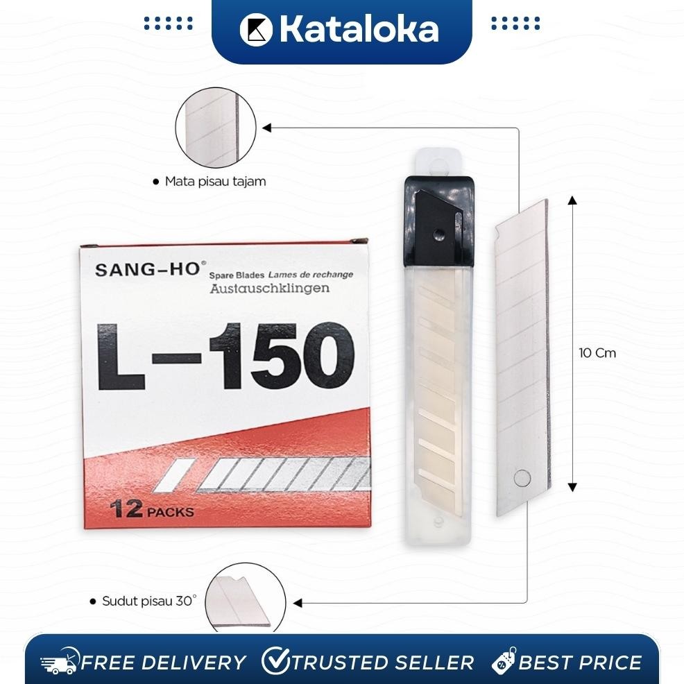 

JH8 1 Box isi 12 Tube (60 Pcs) Cutter Blade Refill BESAR (L-150/L-750/L-500) SANGHO