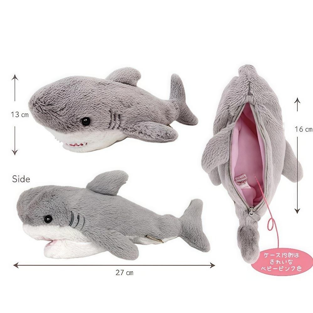 

JH8 [ COD ] Alat Tulis Siswa/Tempat Pensil/Tas Pensil Boneka Mewah Shark Pencil Case Lucu Tempat Pensil Multifungsi Cartoon Large Capacity Storage Bag Animal Pensil Case