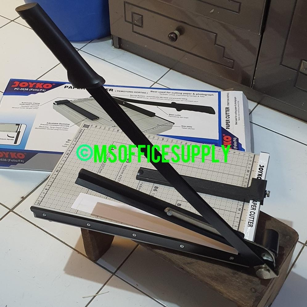 

JH8 pemotong kertas paper cutter F4 FOLIO JOYKO LETTER 26X38 cm pc 2638