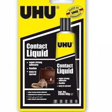 

JH8 UHU Household Contact Liquid 33 ml Blister / Lem Sepatu / Lem Tas / Lem Kulit / Lem Karet