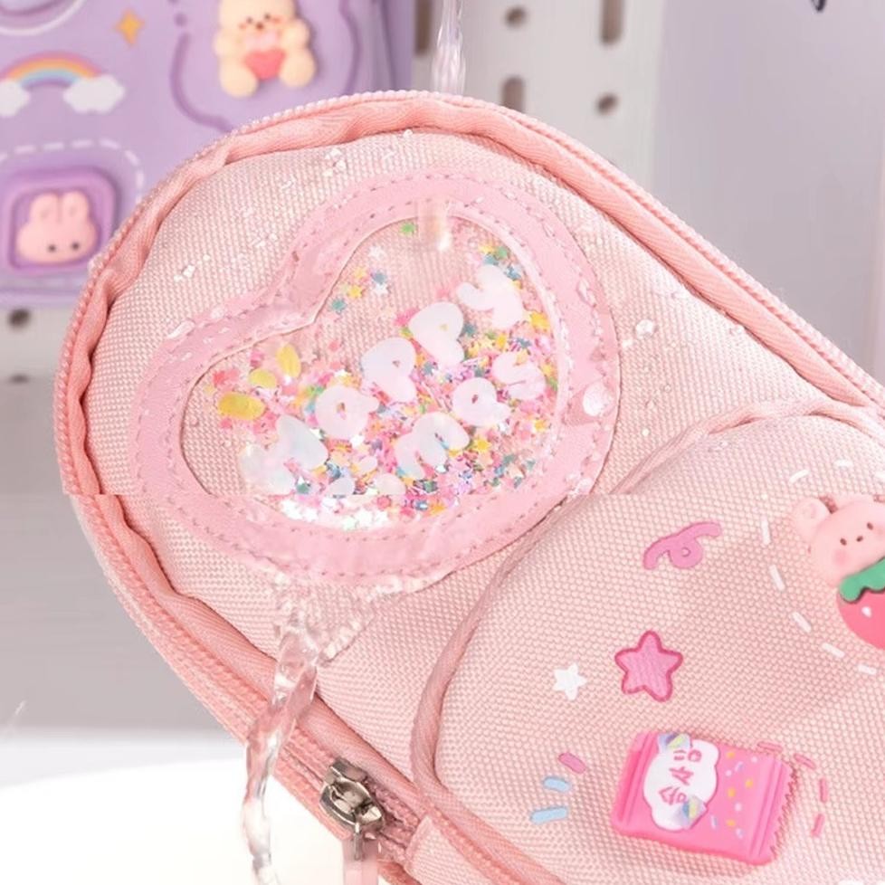 

JH8 T&Y Tempat Pensil 3D 3 Resleting Karakter Kartun 3 D Tempat Pensil Lucu Kotak Pensil Serbaguna 6 Layers Kapasitas Besar Kotak Pensil Anak Sekolah 6 Sekat Tempat Alat Tulis Perlengkapan Sekolah 3 Sisi Resleting