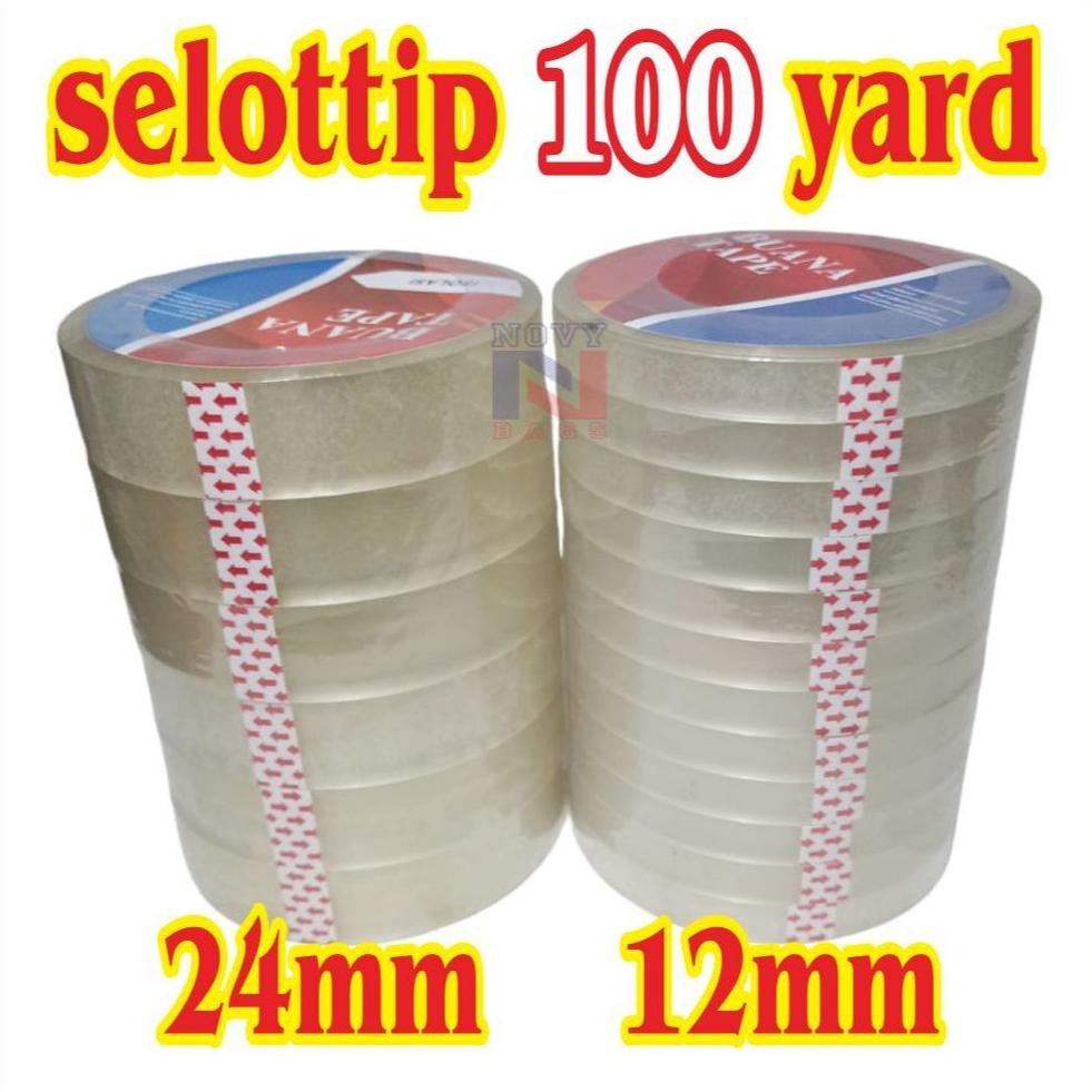 

JH8 LAKBAN KECIL BENING / SOLASI / SOLATIP / SELOTIP UK 1/2inch & 1 inch / 12mm / 24mm PANJANG 100yard