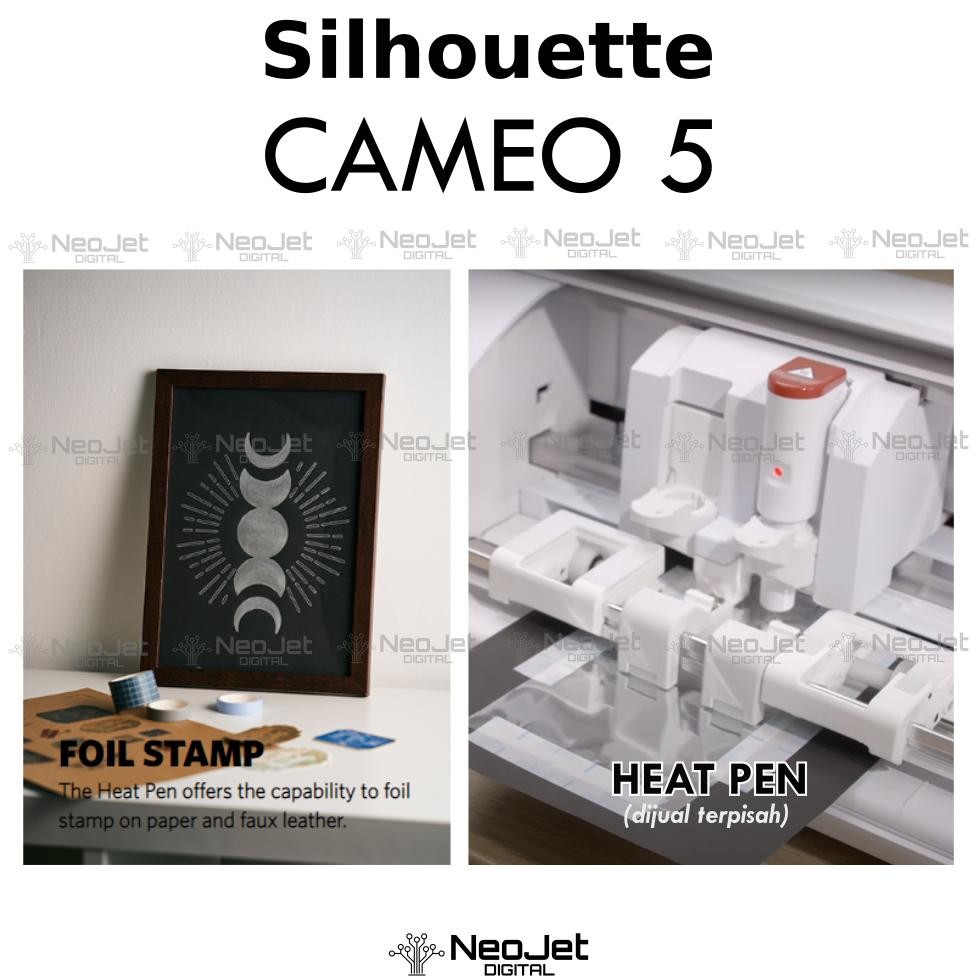 

JH8 Mesin Cutting Sticker Silhouette Cameo 5 Cameo 4 Alat Sablon Digital Polyflex Kertas Transfer Cut Contour