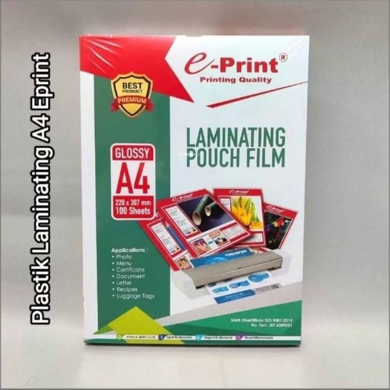 

JH8 50 Pcs Plastik Laminating F4 /A4 Eprint