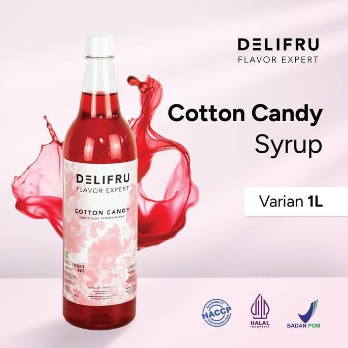 

Syrup Cotton Candy Delifru 1000 Ml - Sirup Permen Kapas Premium Gula Manis