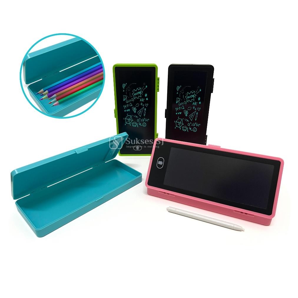 

JH8 Drawing Box Kotak Pensil Dan Papan Coret Kreatif Anak Dengan Digital Pad Edukasi