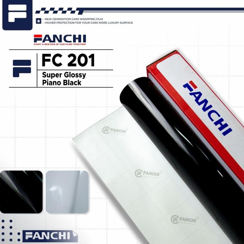 

ROLL Sticker Fanchi FC201 Super Gloss Piano Black 50cm 8,5m ROLL READY STOCK