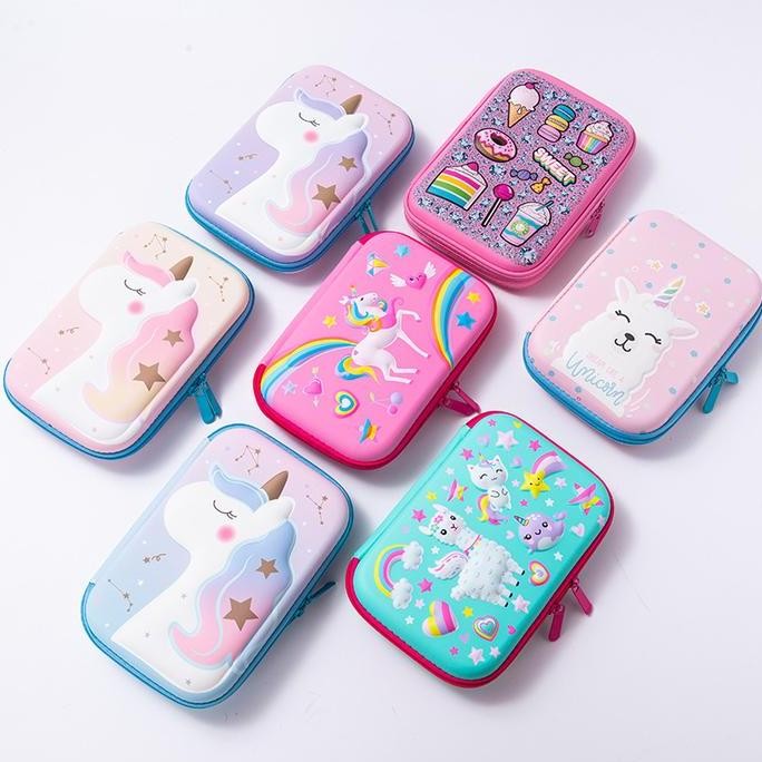 

Tempat pensil anak TK/SD Kotak Pensil 3D Unicorn Karakter kado Ultah AS