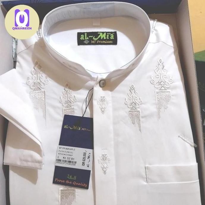 Baju Koko Al Mia Mt Premium Original Panjang Tangan Los