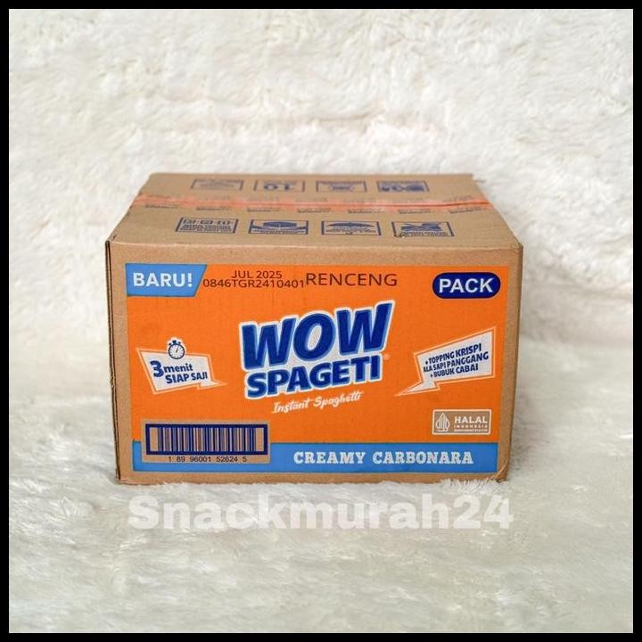 

Terlaris Wow Spageti Instant All Variant 1 Dus isi 40 Meaty Bolognese Cream Carbonara Best Seller