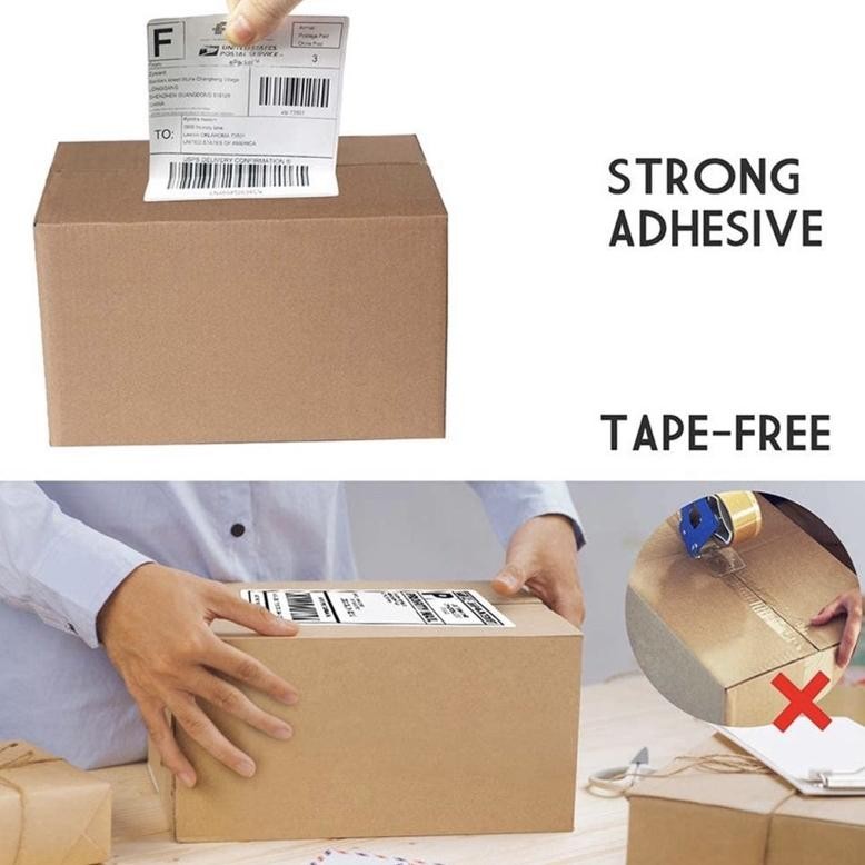 

JH8 KERTAS THERMAL THERMAL STRUK 100x150mm isi 500 pcs /TANPA CORE CORELESS PAPER ROLL