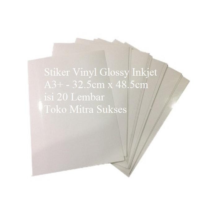 

JH8 Stiker Vinyl Glossy Inkjet A3+ - 32.5cm x 48.5cm