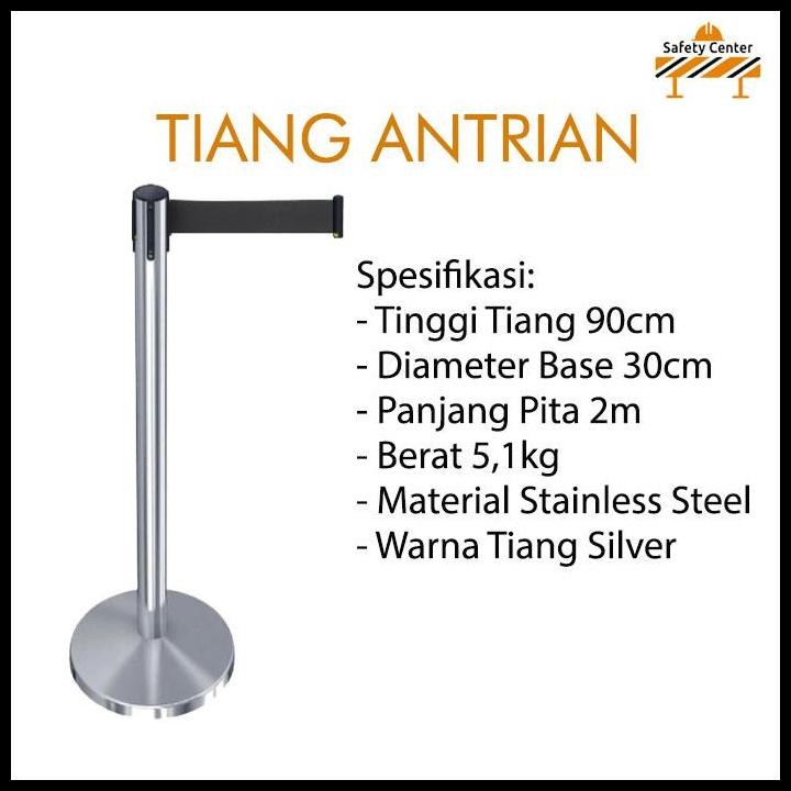 

Terlaris Tiang Antrian / Queue Line Separator Stainless Good Quality