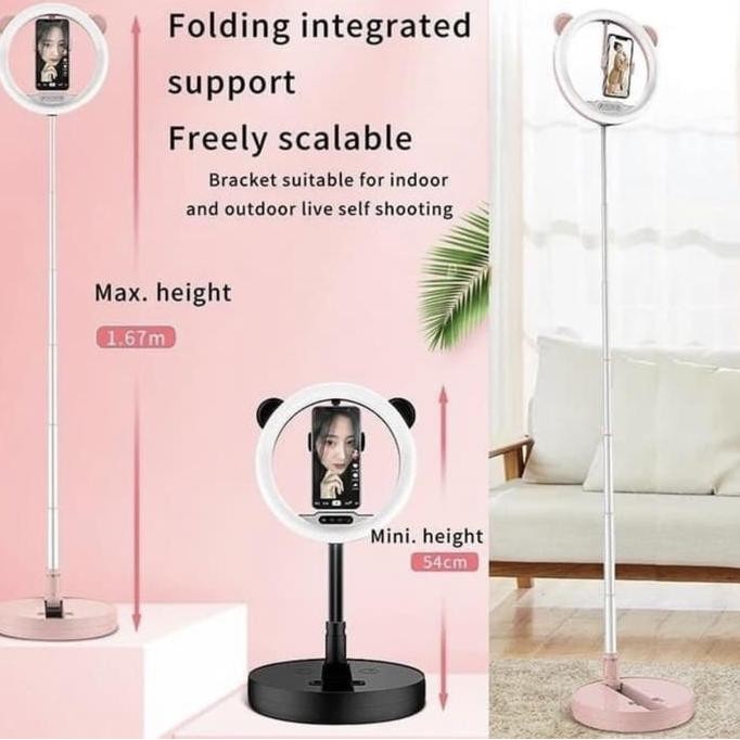 Ring Light G2 Lipat Selfie Tiktok 10In Led Live Fill Light Folding Co
