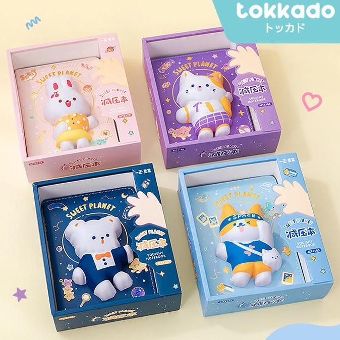 

Tokkado Sweet Planet Squishy Notebook Buku Catatan Diary Agenda Lucu