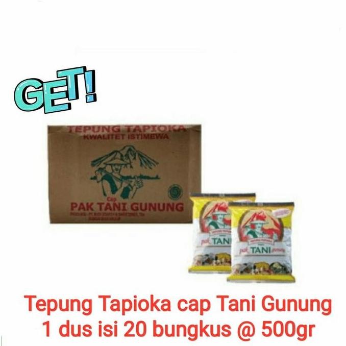 

[Per Carton] Tapioka Sagu Cap Pak Tani Gunung | Per Dus 20 Bks
