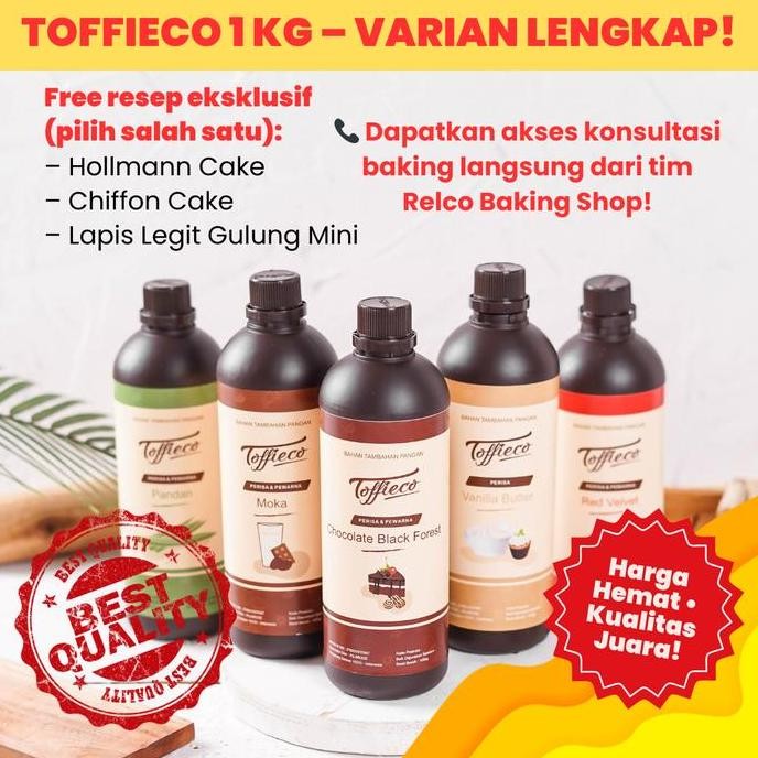 

Toffieco Pasta Cokelat/Chocolate/Coklat 1 Kg - Varian Lengkap! Bonus Resep & Konsultasi!